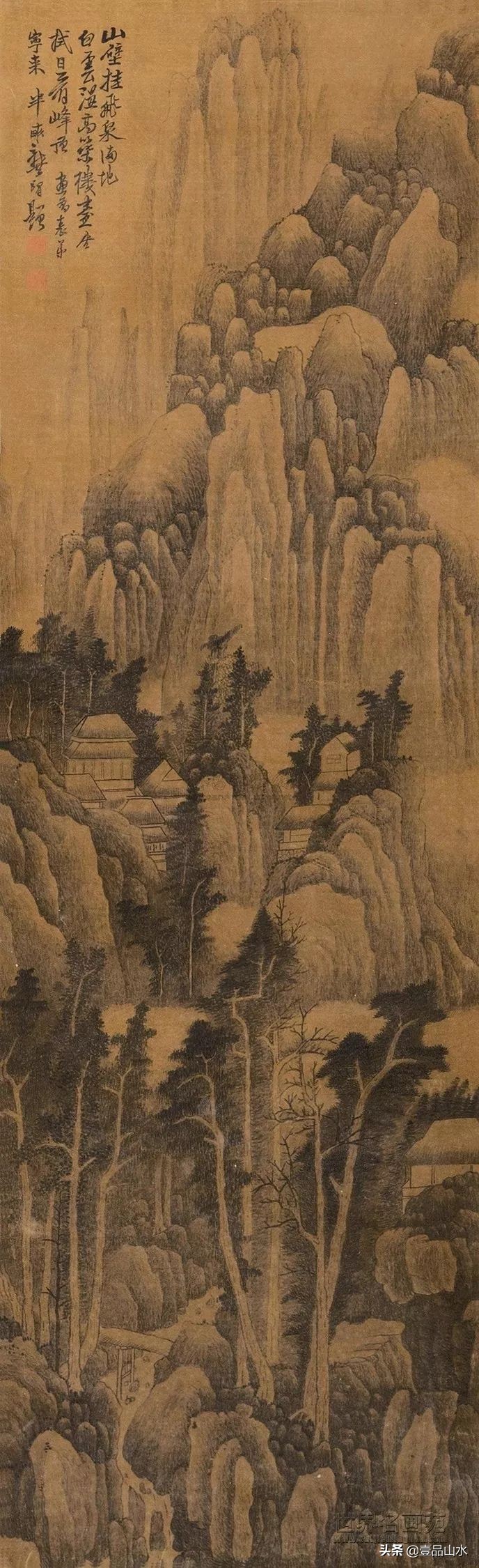 最真实的国画山水画,当代国画山水中的点景人物