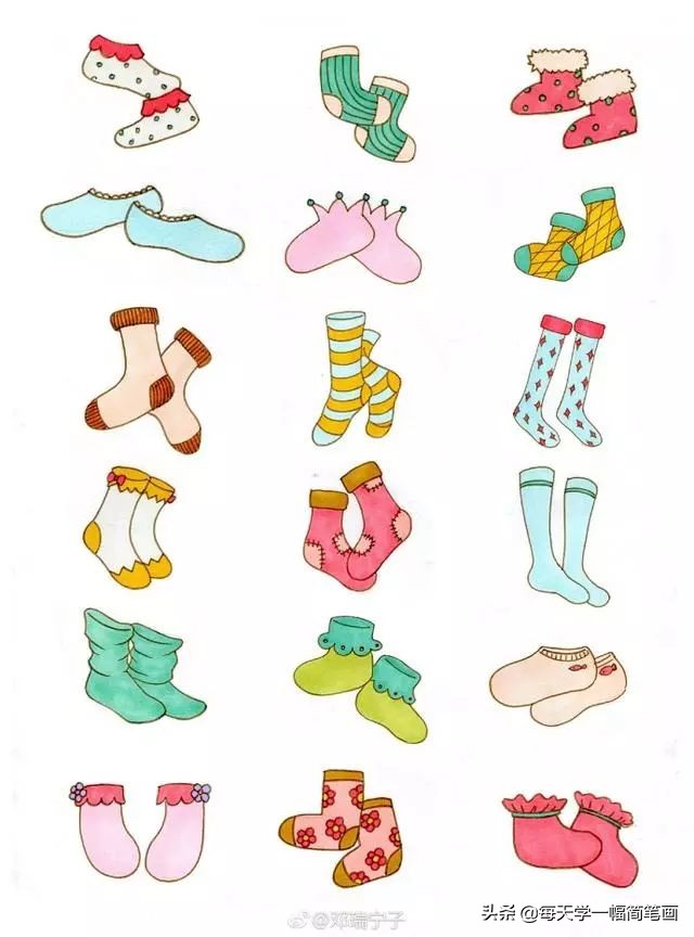 简笔画大全衣服类的,其他类简笔画大全