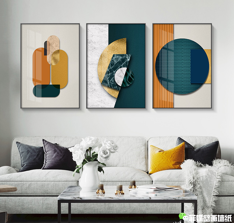 北欧风壁画装饰画,北欧风电表箱装饰画