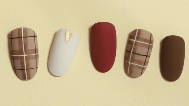 秋冬美甲小红书,美甲推荐中款ins