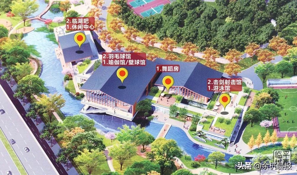 余杭体育中心游泳馆,余杭区真武体育公园