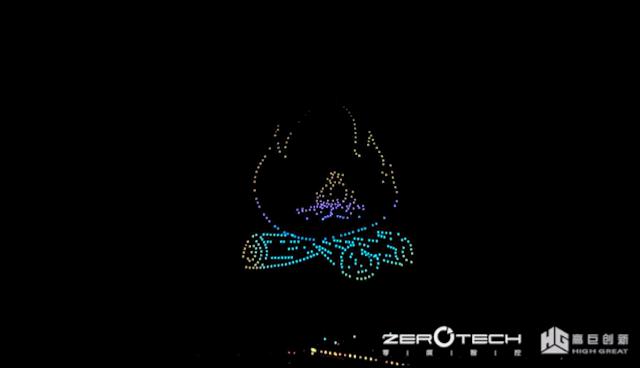 多台无人机简单编队表演,无人机编队表演演示动画