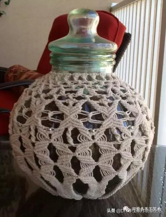 编绳杯套,编绳防烫杯套