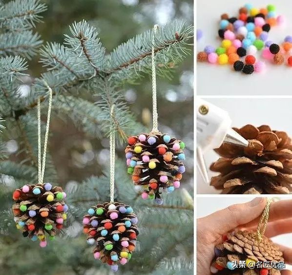 超简易手工环创,树干手工制作环创