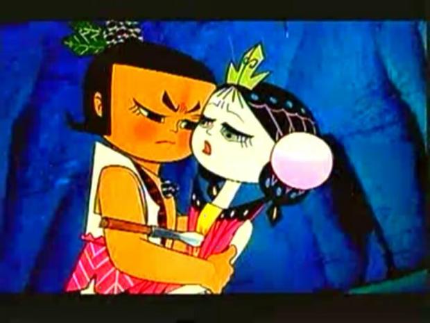 动画片葫芦兄弟剪纸,葫芦兄弟美术片