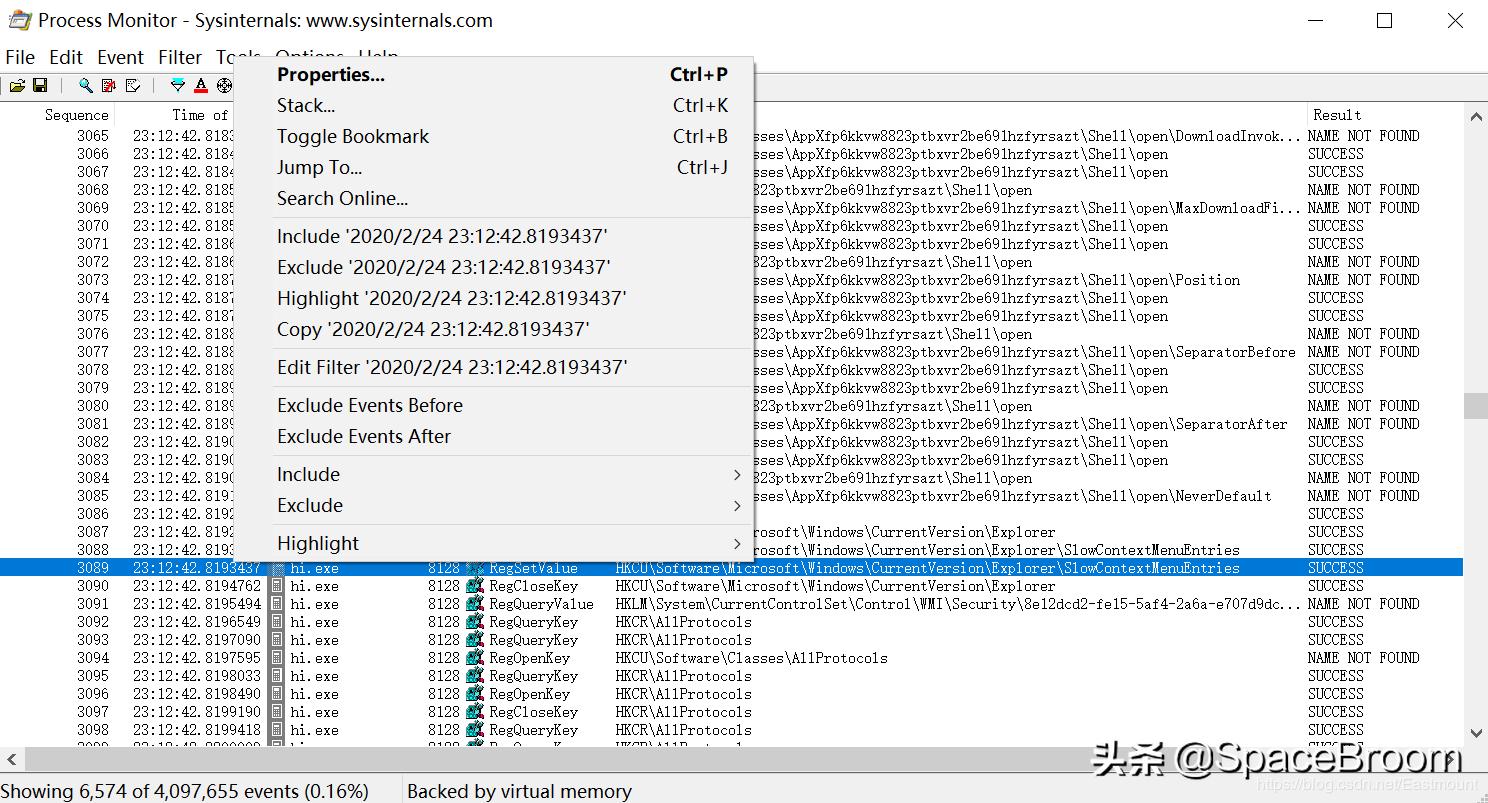 四十九，Procmon软件基本用法及文件进程、注册表查看
