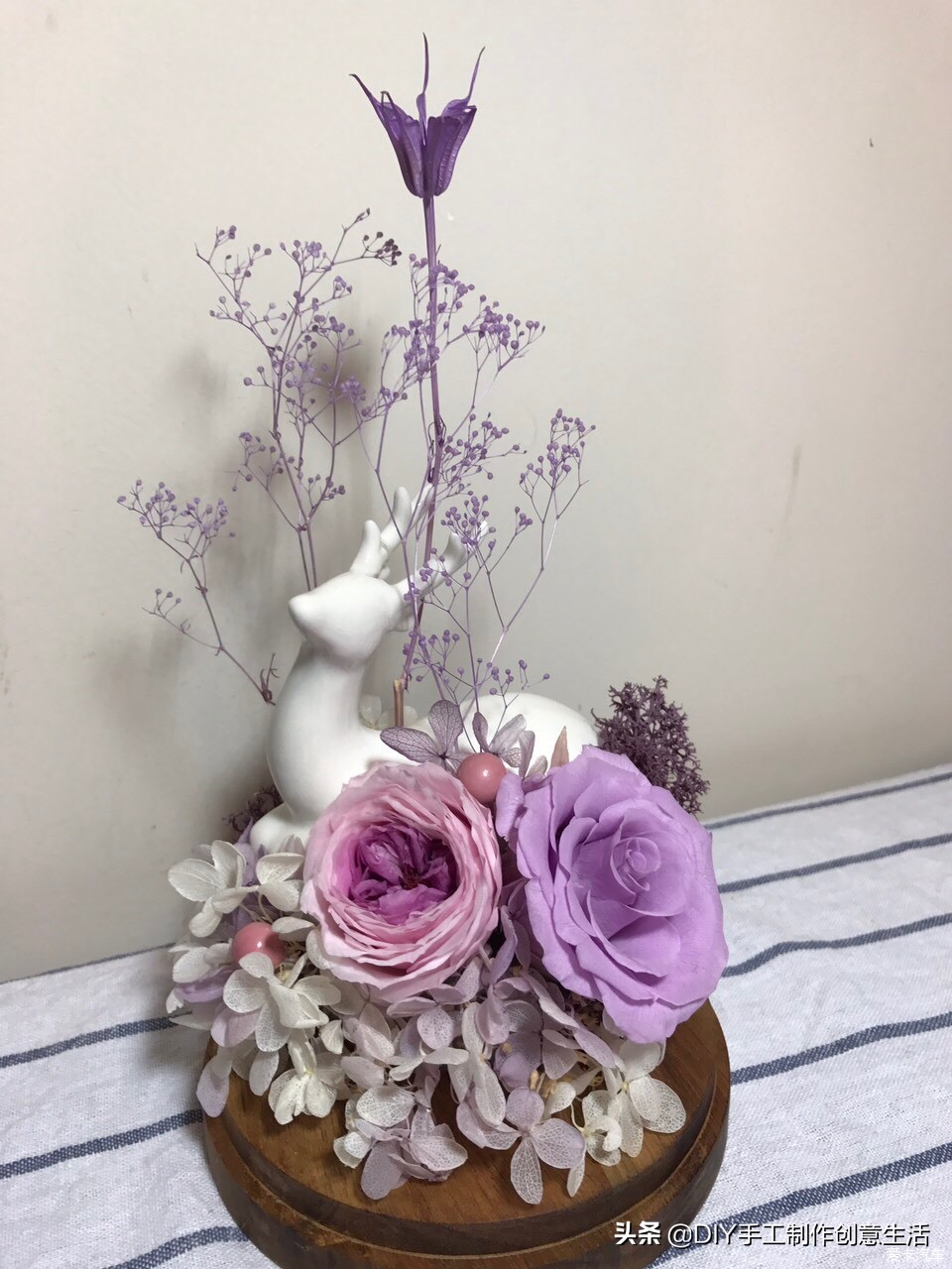 diy手工永生花制作全过程,diy永生花怎么做的
