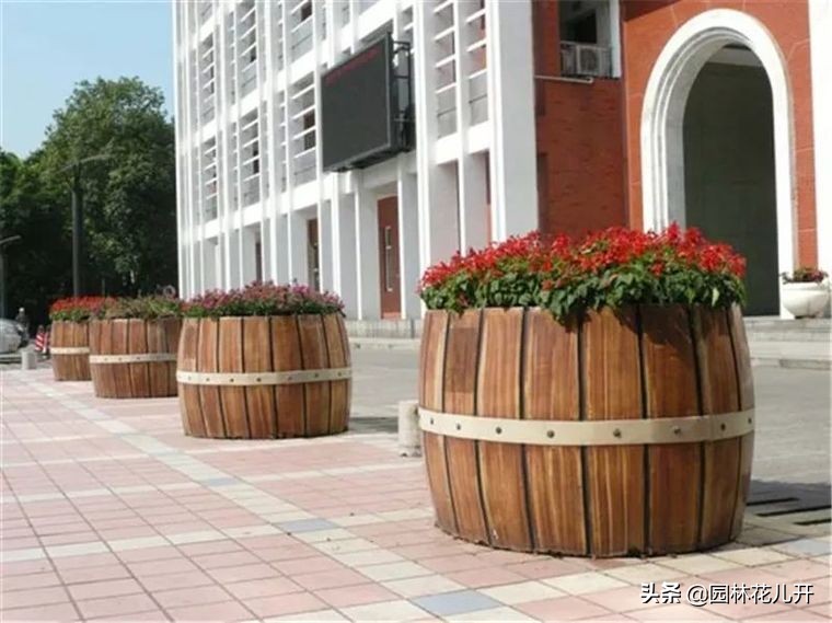 阳台花箱景观设计,景观花架花箱设计