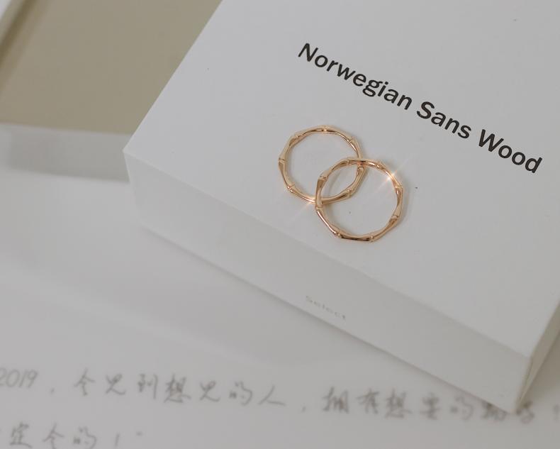 休闲又好看的玫瑰金戒指,小清新玫瑰金戒指