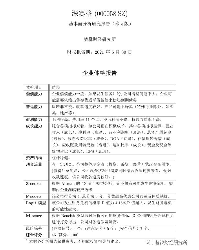 （45分）深赛格（000058.SZ）基本面研究报告（谛听版）
