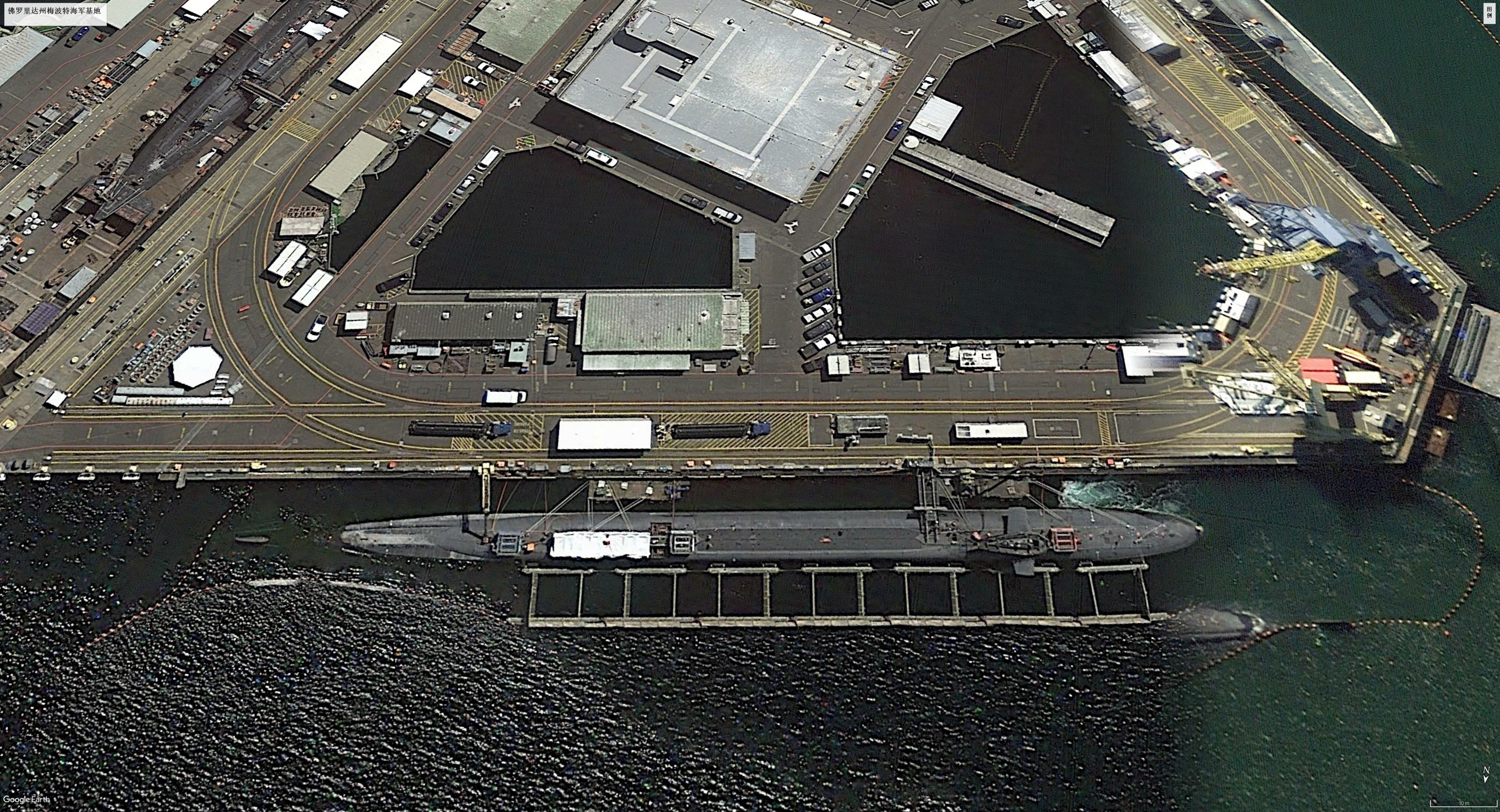 卫星地图观看美军海外军事基地,美军军事基地真实影像