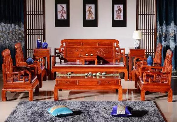 红木家具沙发单人尺寸标准大全集,2022最火客厅沙发高档红木家具