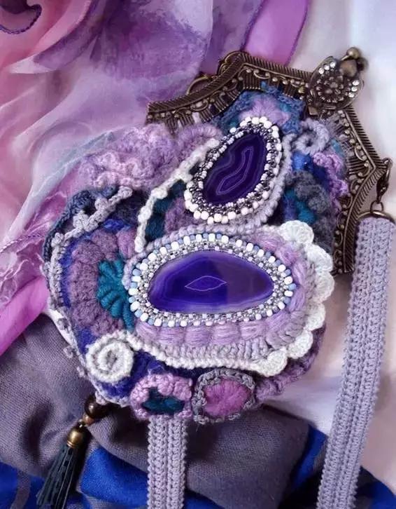 31款超美的爱尔兰钩花包,绝对让你爱不释手,独特的美!附教程