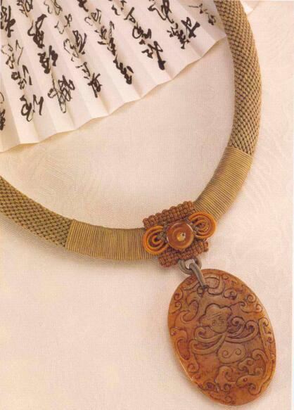 中国结珍珠项链,中国结玉佛项链