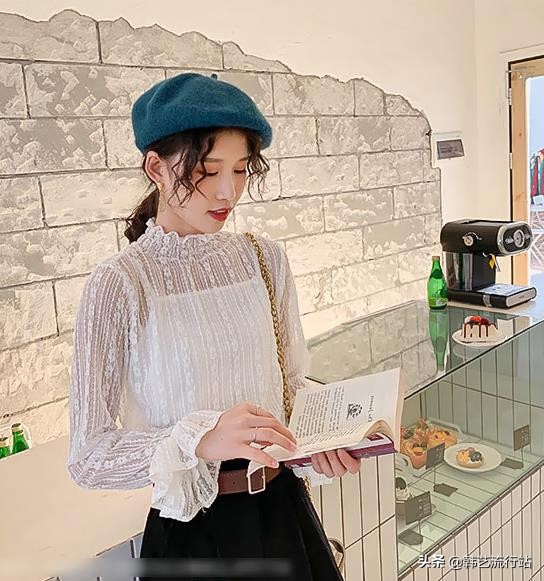 韩版穿搭女装高级感春,女装毛衣新款韩风搭配