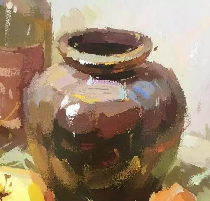 罐子素描要点,素描罐子和苹果的组合