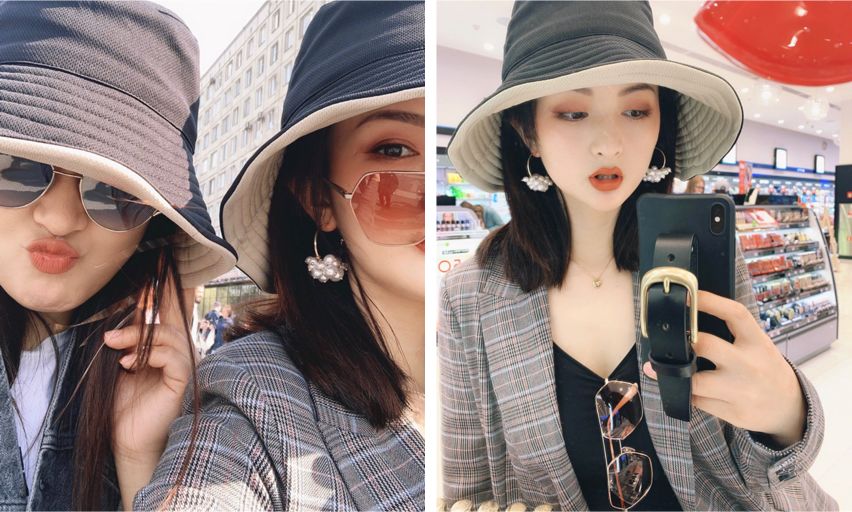 显脸小短发渔夫帽,适合短发的渔夫帽