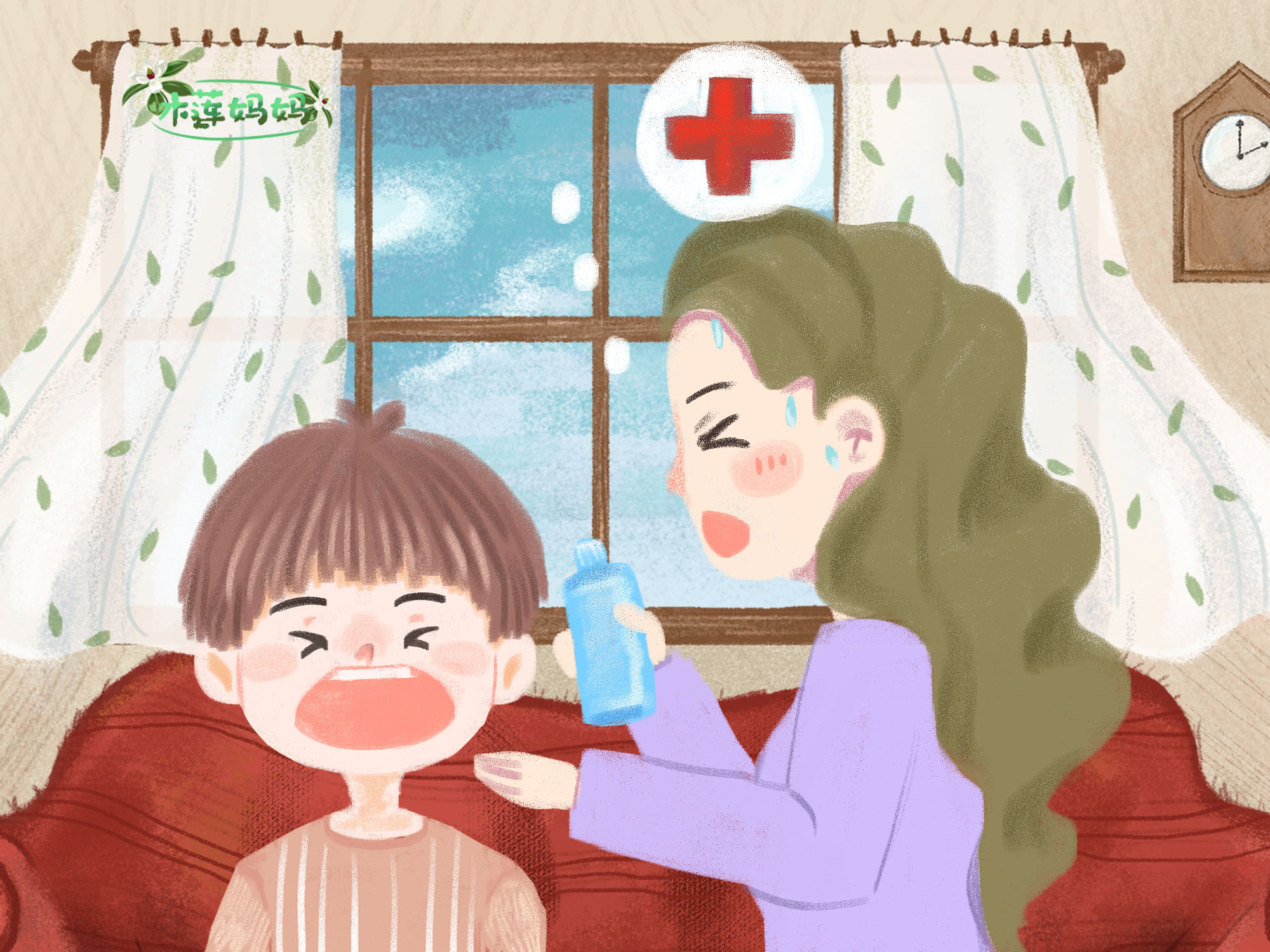 小女孩吃零食和干燥剂,女子误食干燥剂