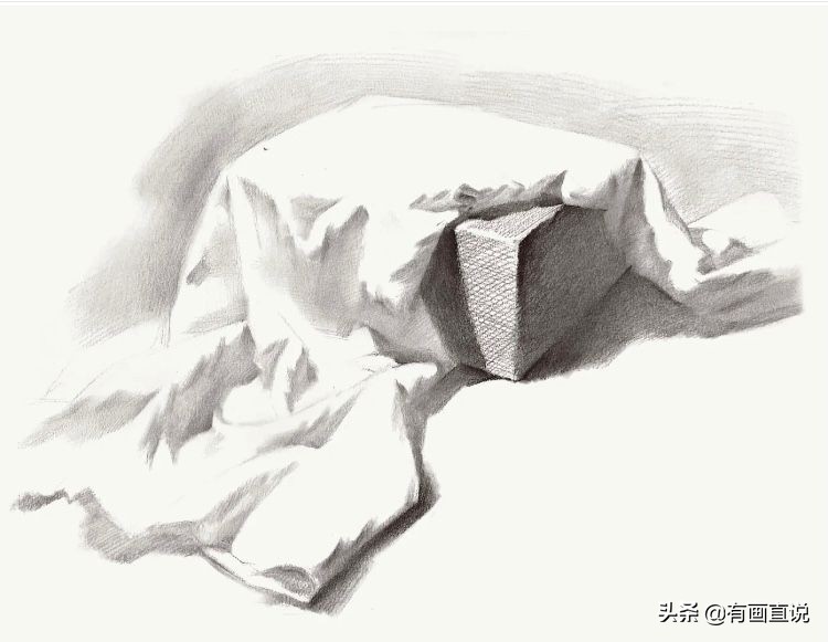 素描绘画中你容易忽略的细节，衬布和衣服的刻画，分享课程素材