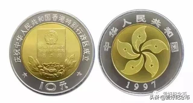 纪念币中唯一一套紫铜纪念币,双色铜纪念币