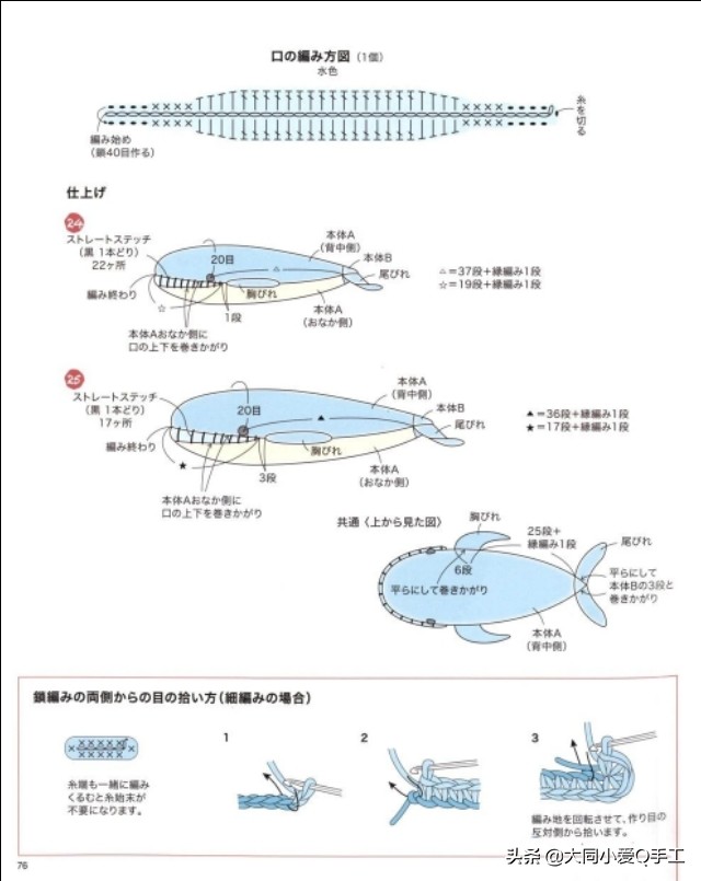 钩针迷你动物玩偶教程～可放在掌心里的小玩意