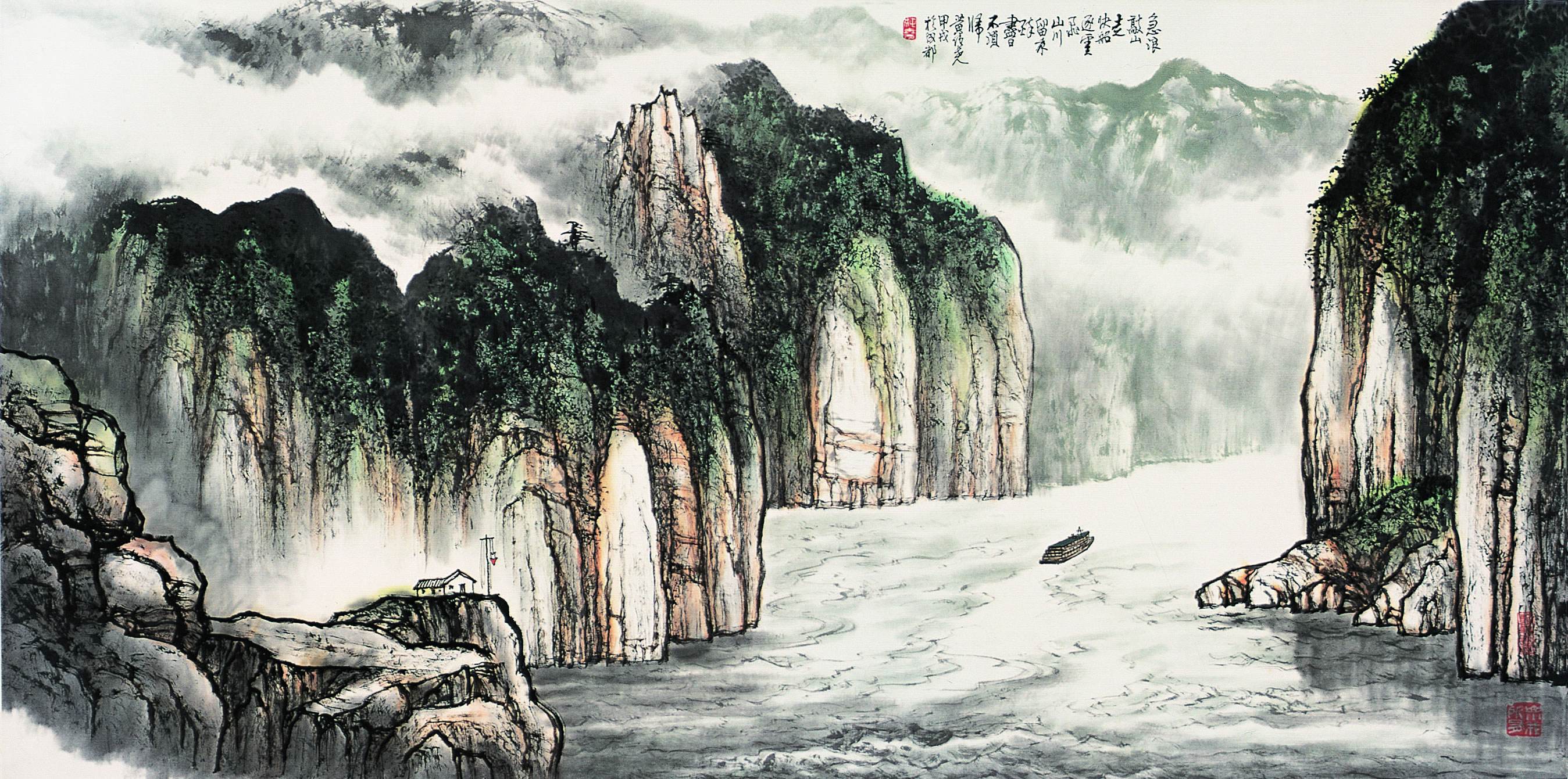 一幅绝美的水墨画,十大绝美水墨山水画