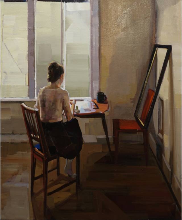 画家纯手绘油画,现实主义人物油画作品欣赏