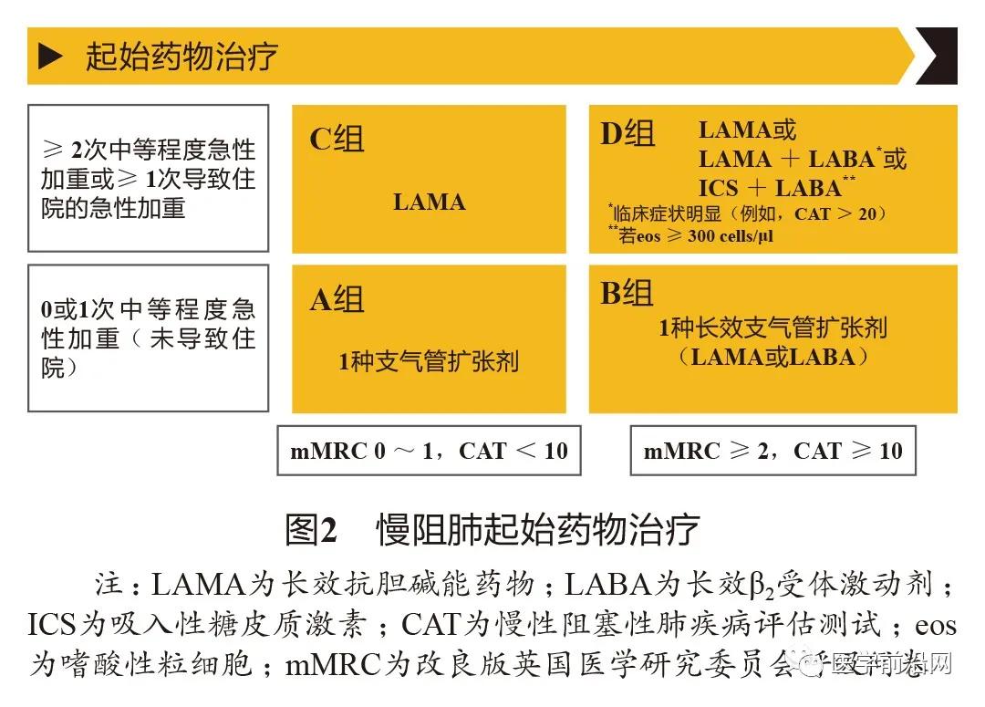 2024年gold慢阻肺指南,gold慢阻肺疾病评估分组