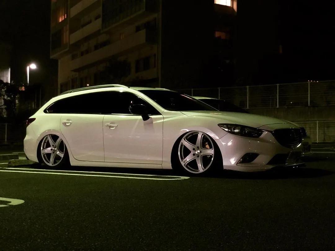 阿特兹轮毂改装案例,马自达阿特兹改装案例