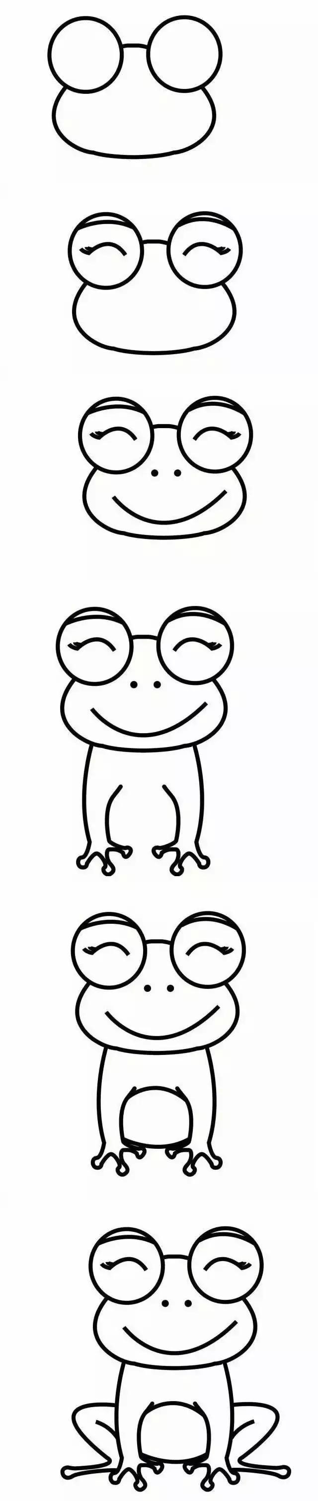 儿童简笔画入门动物4-6岁男孩,10000种超萌动物简笔画大全