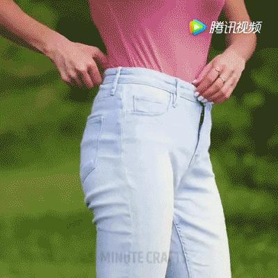 裤腰小怎么办30年老裁缝教你一招,牛仔裤腰大了怎么剪一刀改小