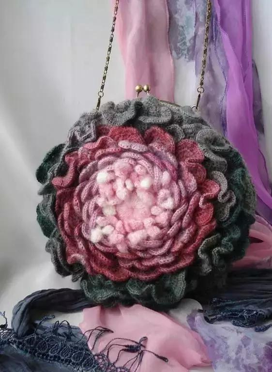 31款超美的爱尔兰钩花包,绝对让你爱不释手,独特的美!附教程