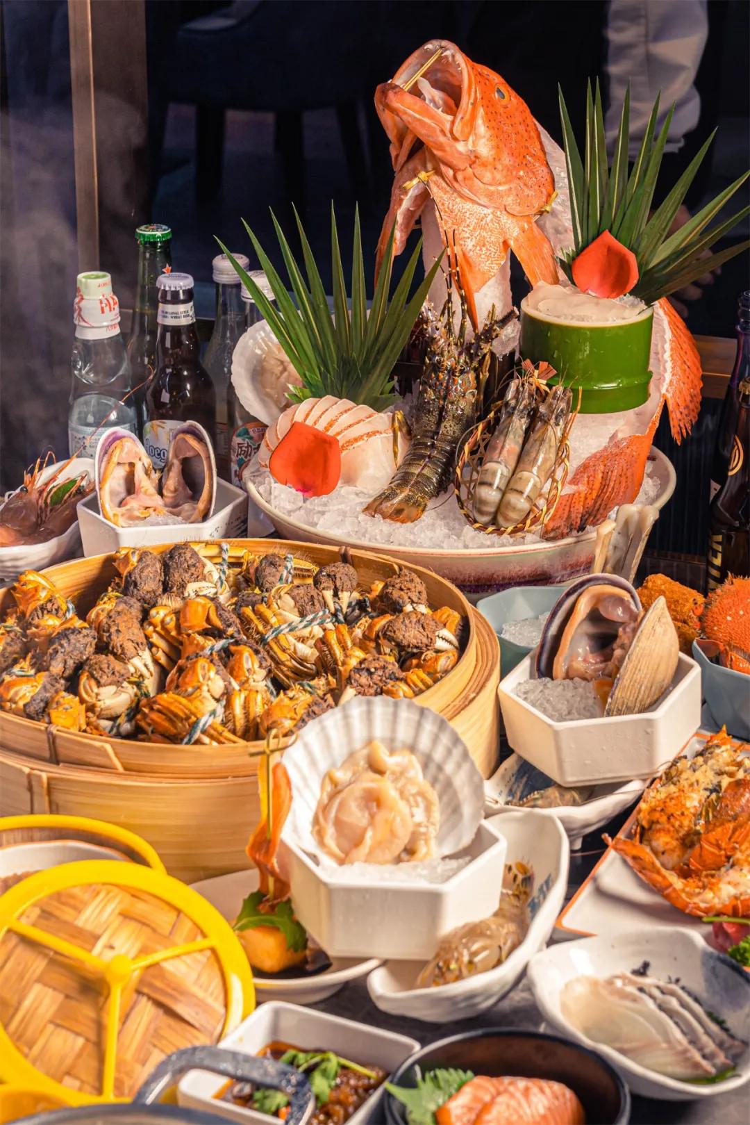 颐海国际海鲜自助海胆,北京海鲜自助海胆鳌虾不限量