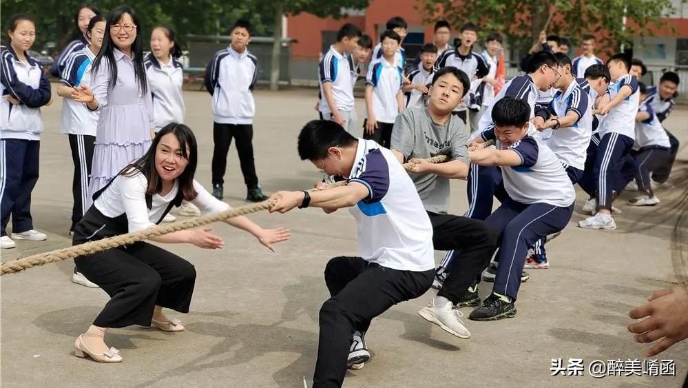 桥湾初级中学拔河比赛,精英中学初中部拔河比赛