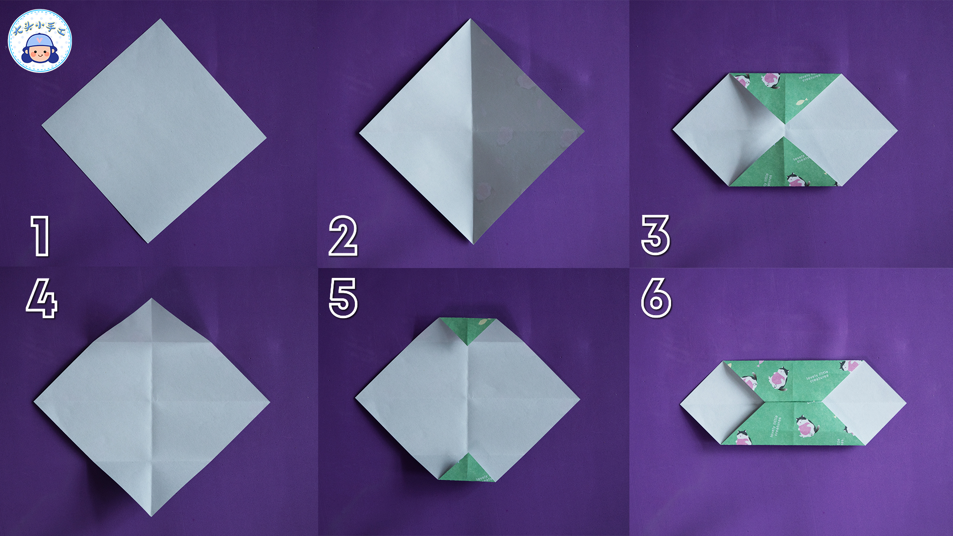 折纸小沙发最简单,简单儿童折纸沙发