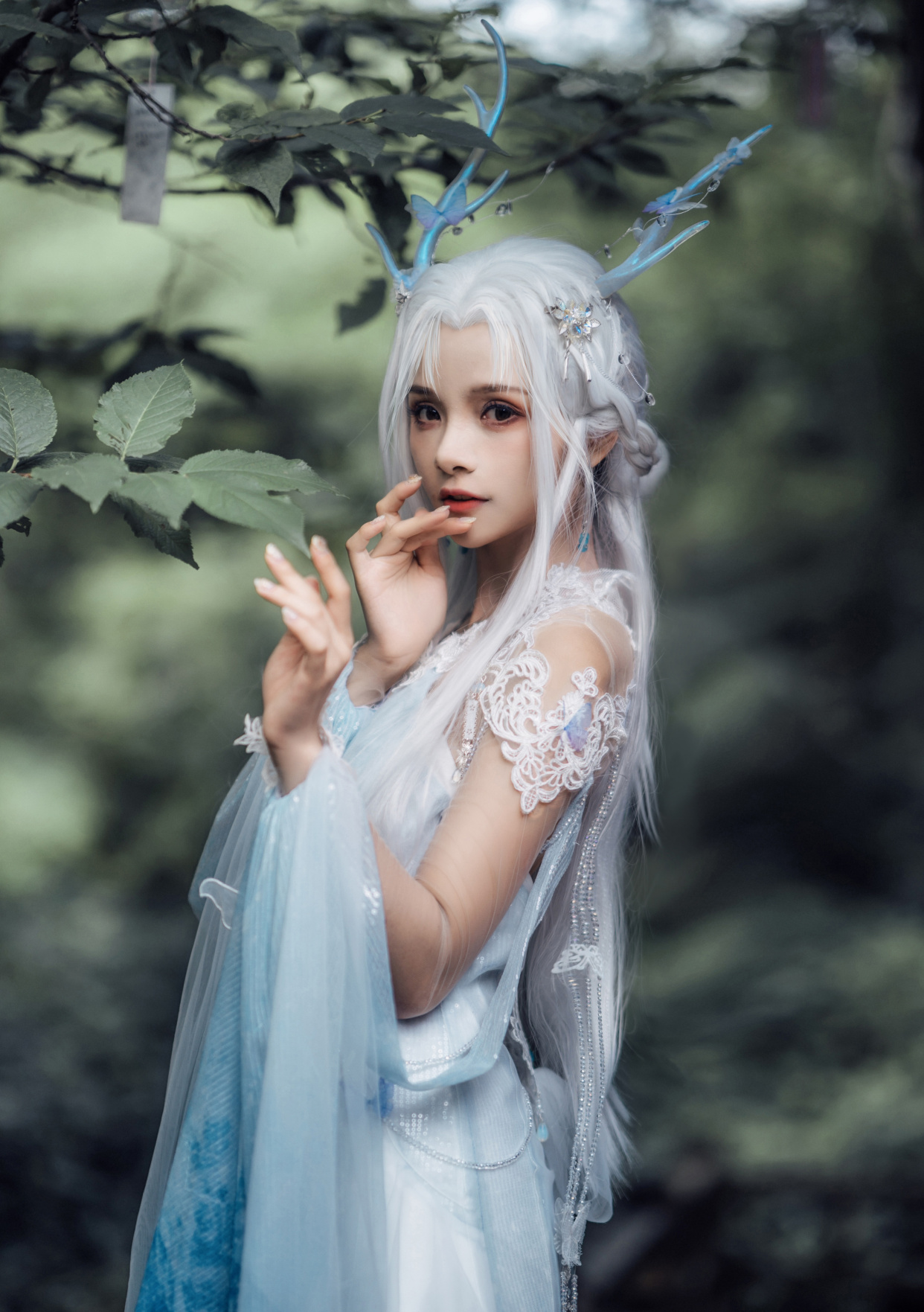 腐团儿cos明日星,少年感十足的古风cos