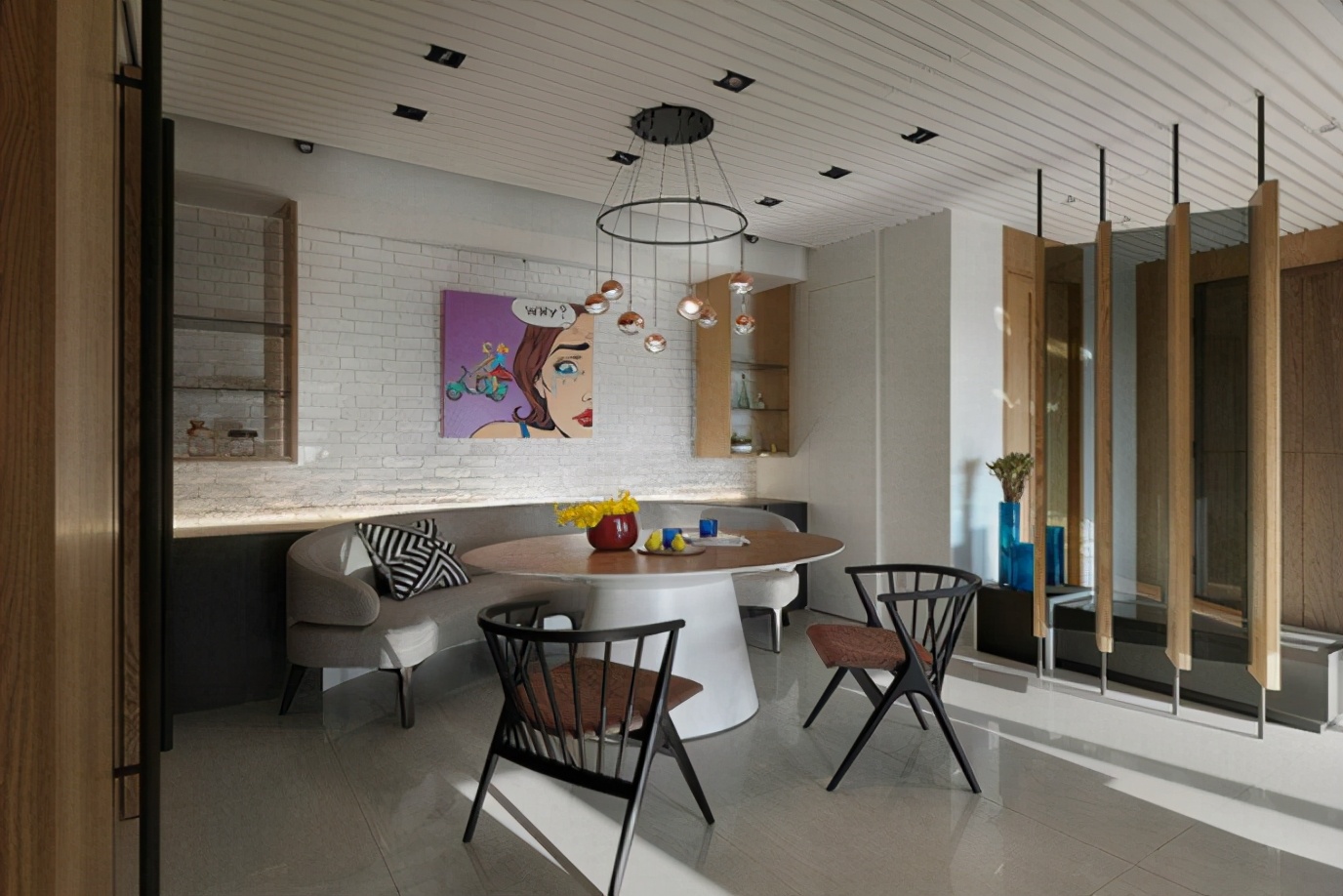 100平浪漫婚房图片,120平浪漫轻奢90后眼中的时尚婚房