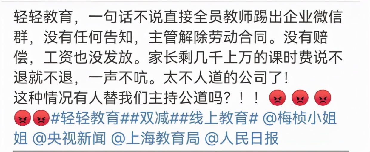 两教培巨头同日“停摆”：家长抱团维权，培训教师们却只能“孤独地舔舐伤口”