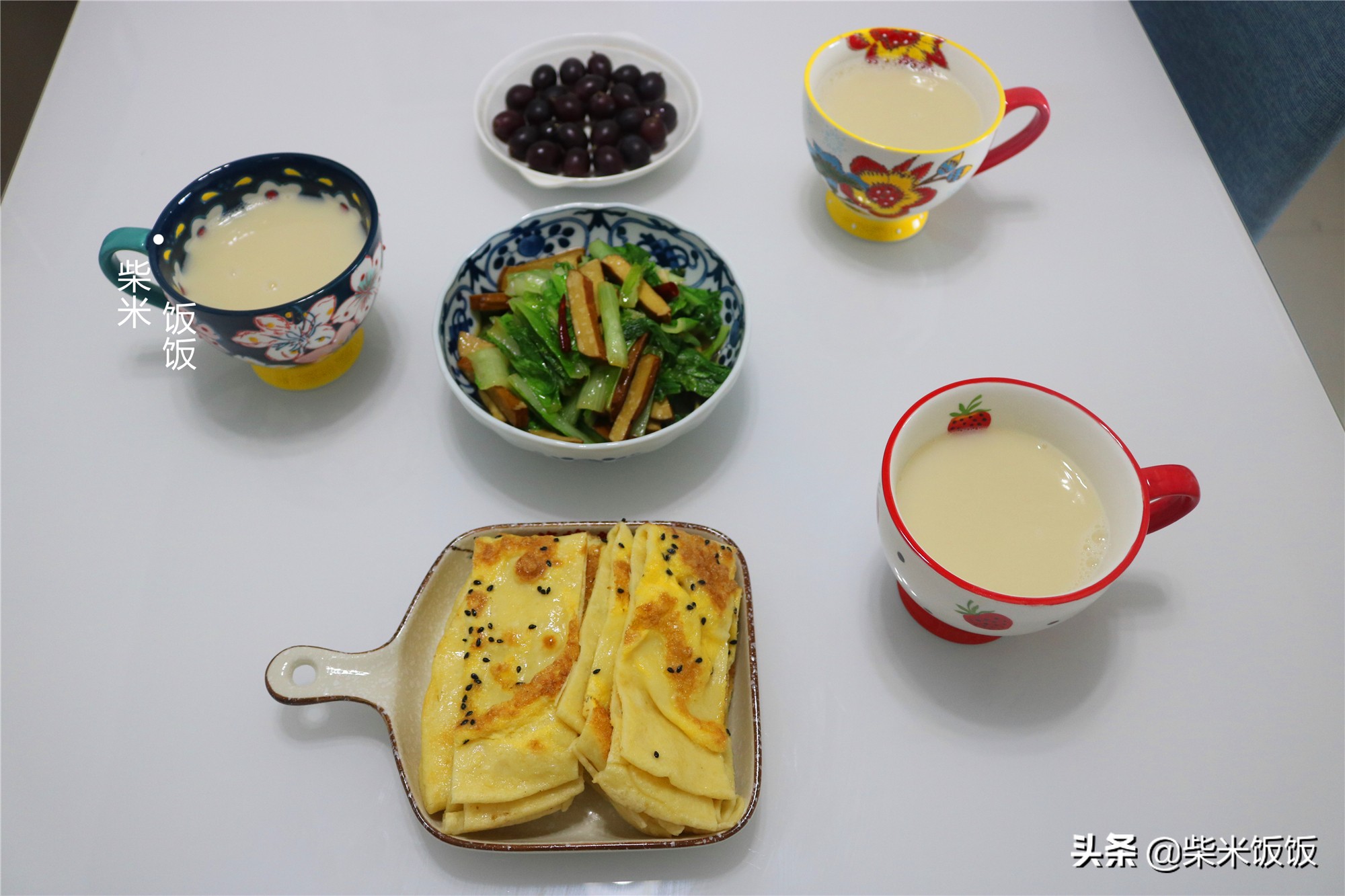 家庭元气满满的简单的早餐,晒一晒我家的早餐天天不重样