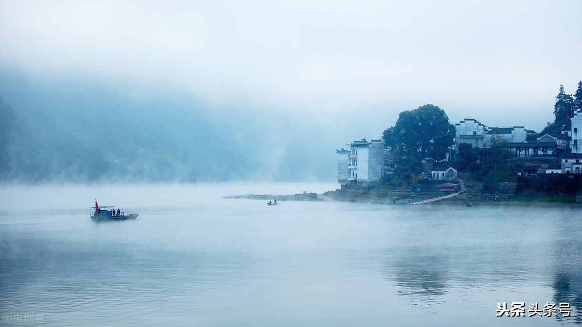 富春江一线江景,杭州钱塘江富春江