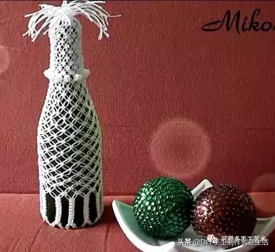 编绳杯套,编绳防烫杯套