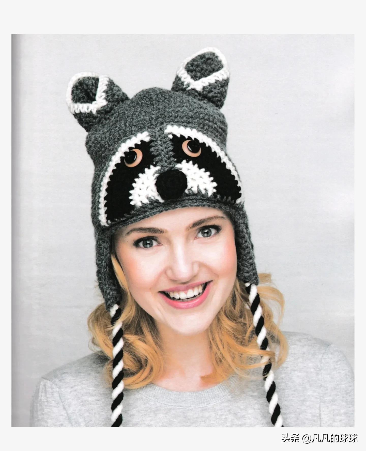 小浣熊亲子帽,小浣熊帽子裁剪