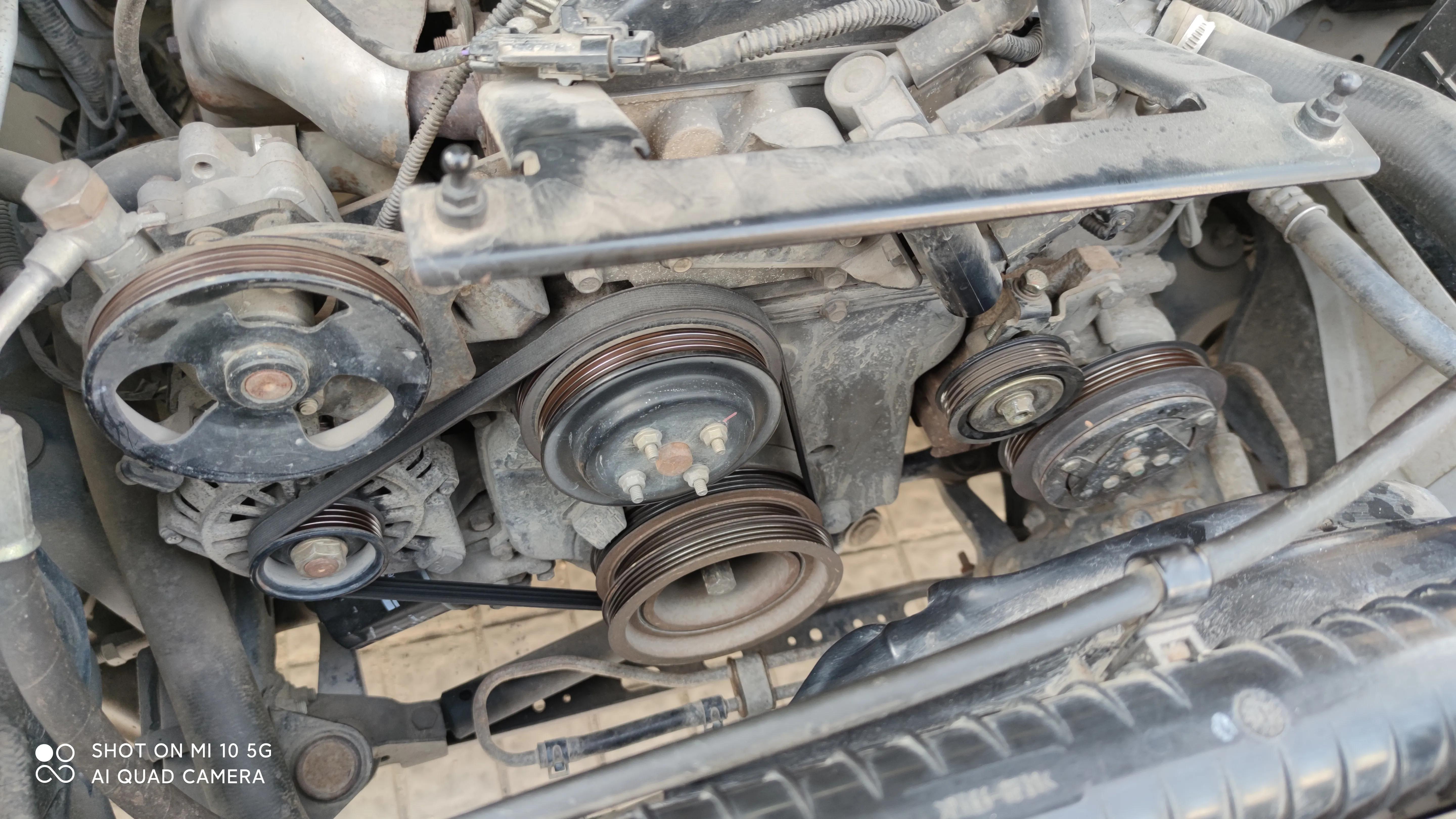 车主壮着豹子胆自己动手更换正时皮带，过程还算顺利