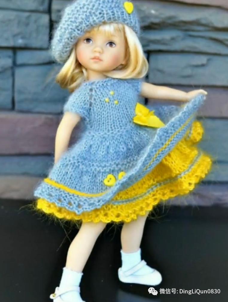 儿童毛衣针织连衣裙,拼接羊毛针织毛衣连衣裙