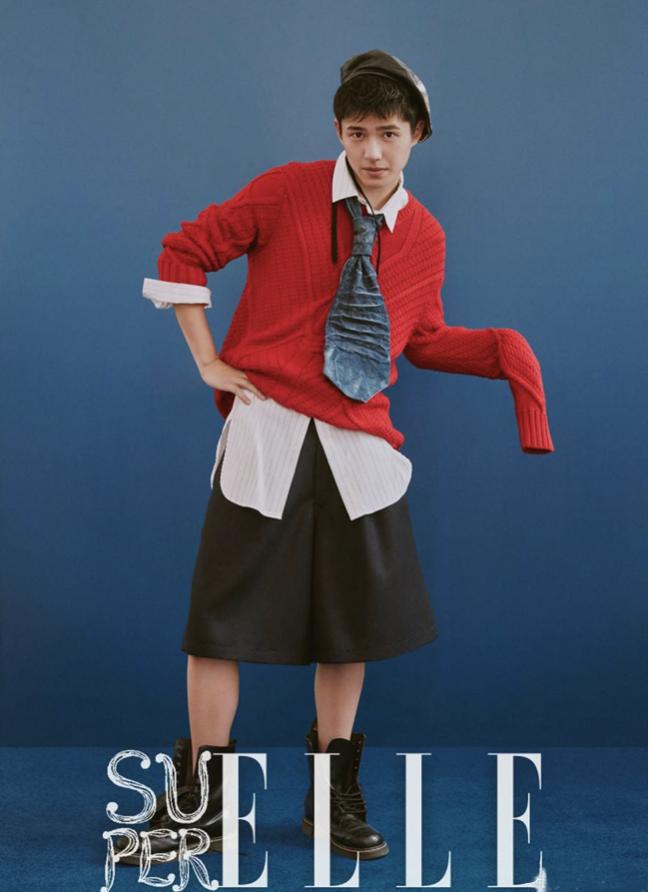 刘昊然深栗色发型,刘昊然染过的发色