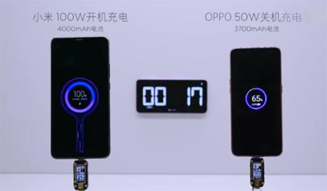 小米100瓦快充17分钟充满电,小米快充120w充满