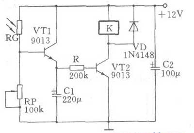 as10路灯光控开关原理图,路灯光控自动开关原理图