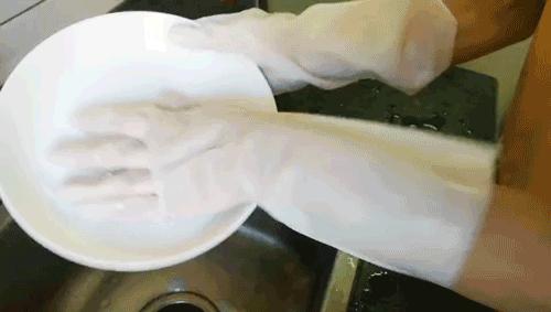 日本加厚家务手套,可重复使用的家务手套