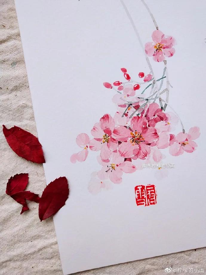 分享一组好看的小清新水彩插画,不来看看简单水彩小插画的教程吗