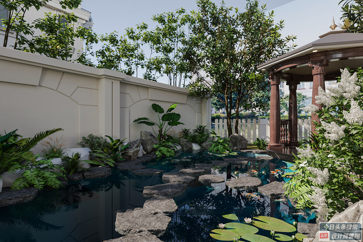 第五代住房空中庭院可停车,带停车位的小庭院设计效果图